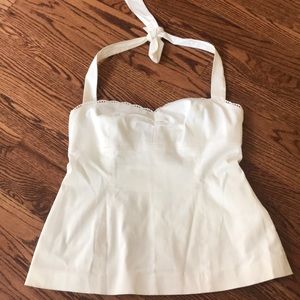 Lily Pulitzer white halter tie top